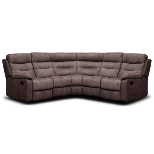 Dillon Modular Sofa - Umber Grey / Lava