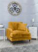 Rupert Fabric Sofa - Mustard 1