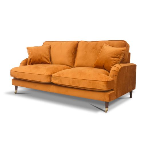 Rupert Fabric Sofa - Orange