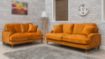 Rupert Fabric Sofa - Orange 1