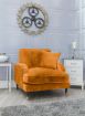 Rupert Fabric Sofa - Orange 3