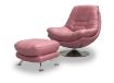 Axis Swivel Chair - Blush Pink