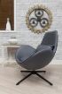 SWIRL DARK GREY -  FULL FABRIC SWIVEL CHAIR 4