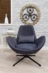 Swirl Swivel Chair - Denim 3