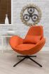 Swirl Swivel Chair - Pumpkin 1