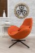 Swirl Swivel Chair - Pumpkin 3