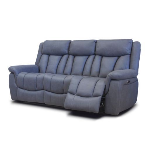 Santino Slate Blue Fabric Sofa