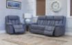 Santino Slate Blue Fabric Sofa 2
