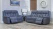 Santino Slate Blue Fabric Sofa 4