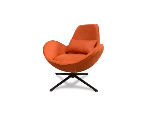 Swirl Swivel Chair - Pumpkin