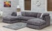 Harmony U-Shape Fabric Sofa - Slate 1