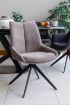 Arco Fixed Dining Chair - Taupe 2