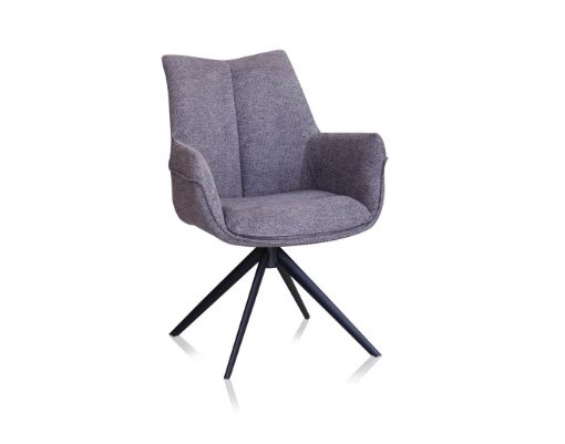 Arco Swivel Arm Chair - Grey