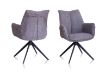 Arco Swivel Arm Chair - Grey 1