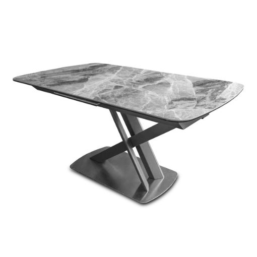 Mirage Extending Dining Table - Dark Grey 1