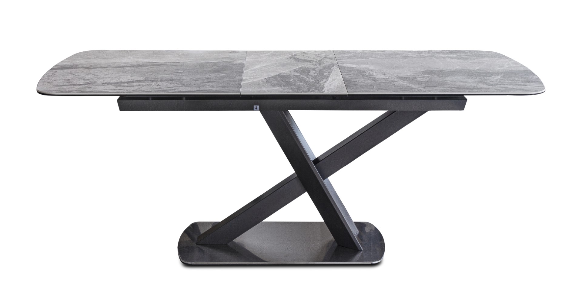 Sofahouse - Mirage Extending Dining Table - Dark Grey