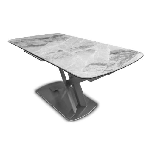 Mirage Extending Dining Table - Light Grey 1