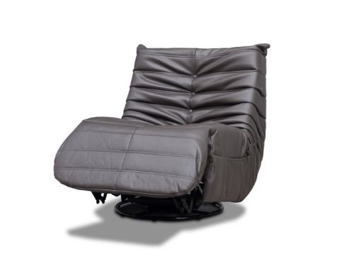 Capri Swivel Rocker Recliner - Dark Grey 1