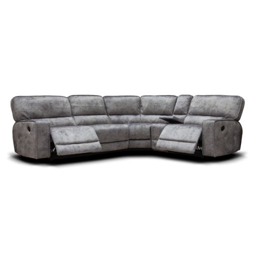 Otto Grey Fabric Corner Sofa