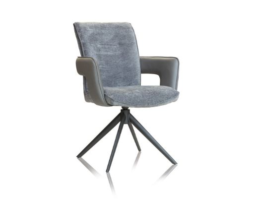 Opus Swivel Arm Chair - Grey