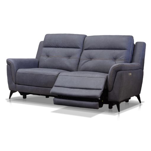 Pachino Slate Blue Fabric Sofa