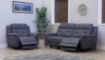 Pachino Slate Blue Fabric Sofa 1
