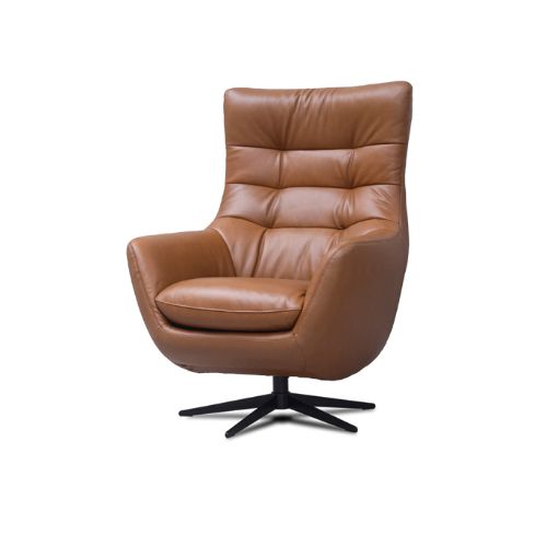 Orbit Saddle Leather Swivel Chair