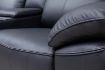 Griffin Black Full Leather Sofa 7