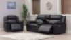 Griffin Black Full Leather Sofa 2
