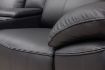 Griffin Black Full Leather Sofa 7