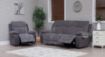 Carina Pewter Fabric Sofa 2