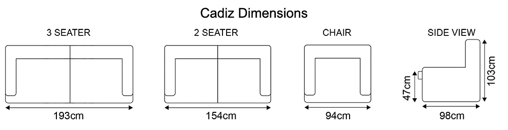 Cadiz Dimensions