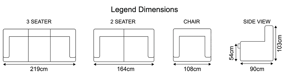 Legend Dimensions