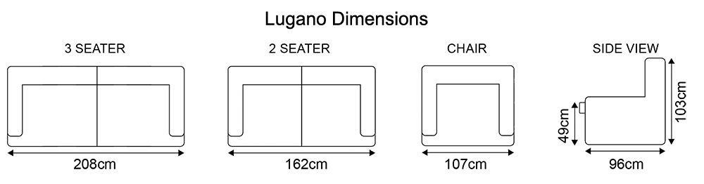 Lugano Dimensions